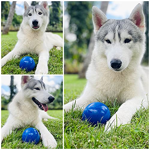 SuperChewer Tough Dog Ball Toy | Lifetime Replacement | Strong Natural Rubber | Great Dog Fetch Toy | Chew Toys for Dogs | Ultra Durable Chew Toys for Aggressive Chewers | Large Breed Tested - size: Large - 3 Inch / 12 oz