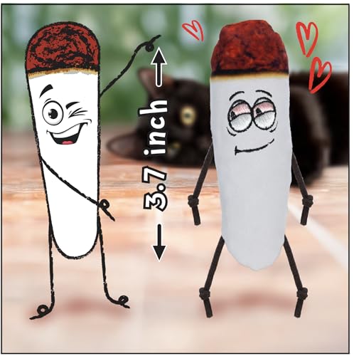 LIT LABS Kittie Doobs Adventure Toys - Funny Catnip Joints for Cats with Dried and Organic High Potency Catnip - Love Theme - style: Love