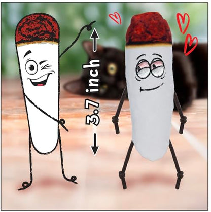 LIT LABS Kittie Doobs Adventure Toys - Funny Catnip Joints for Cats with Dried and Organic High Potency Catnip - Love Theme - style: Love