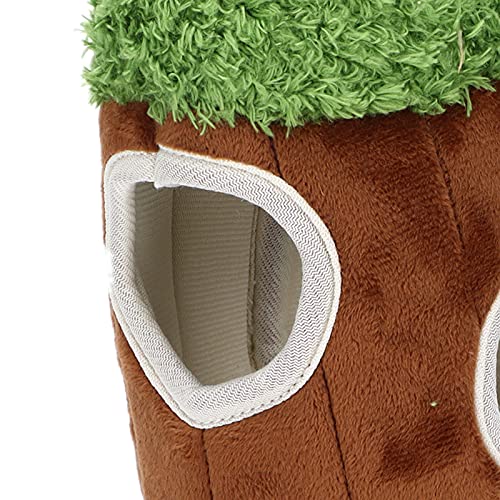 Raccoon in Tree Hide and Seek Dog Toy, Hide a Raccoon Plush Dog Toy Puzzle with Squeaker for Small and Medium Size Dogs