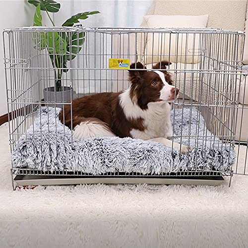 Vonabem Dog Bed, Extra Large, Plush Soft Pet Beds for XL Dogs, Crate Pad, Washable, 41L x 27W x 2H Inches, 100 lbs Capacity, Grey - color: Grey, size: 41.0"L x 27.0"W x 2.0"Th