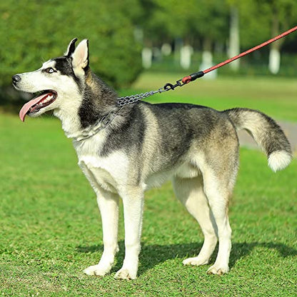 Dog Prong Collar, Adjustable Dog Training Collar with Quick Release Buckle for Small Medium Large Dogs (Silver, L/3.5mm Neck: 18"-20'' Weight:70 lbs) - color: Silver, size: L/3.5mm (Neck: 18"-20" Weight: 70 lbs)