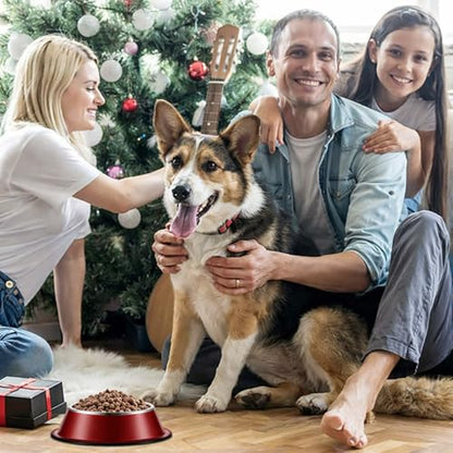 Roshtia 6 Pcs 18 oz Stainless Steel Dog Bowl, Dog Food Water Bowl with Anti Skid Silicone Base Stackable Dishwasher Safe Pet Puppy Dishes for Medium Large Dogs Cat Multipet Families - size: 18 oz