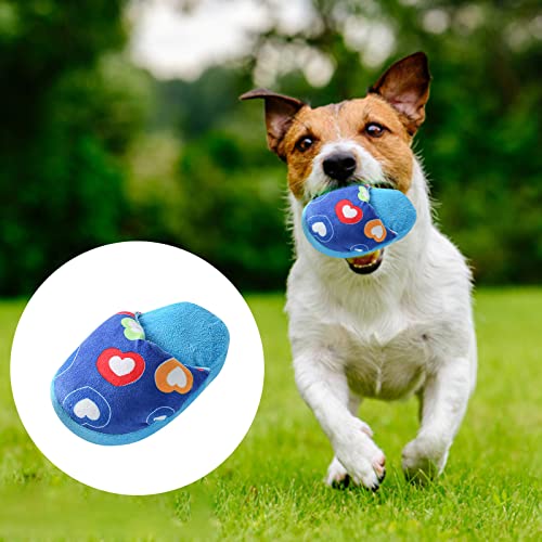 Puppy Chew Toys, Stuffed Interactive Funny Dog Toy for Aggressive Chewers,Soft Heavy Duty Cute Dog Toys to Keep Them Busy for Home Playing Small Medium Breeds Anxiety Relief Puppy Teething Indoor - color: Blue