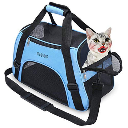 YLONG Airline Approved Pet Carrier,Soft-Sided Pet Travel Carrier for Cats Dogs Puppy Comfort Portable Foldable Pet Bag