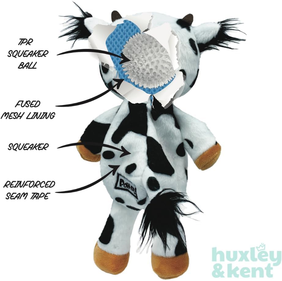 Huxley & Kent Slappies for Dogs | Squiggly Squid (Small) | Squeak & Shake Dog Toy | No Stuff Squeaky Toy, TPR Ball in Head | Simulates Hunting Nature for Dogs - size: Small, style: Squiggly Squid