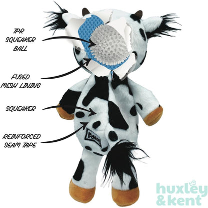 Huxley & Kent Slappies for Dogs | Squiggly Squid (Small) | Squeak & Shake Dog Toy | No Stuff Squeaky Toy, TPR Ball in Head | Simulates Hunting Nature for Dogs - size: Small, style: Squiggly Squid