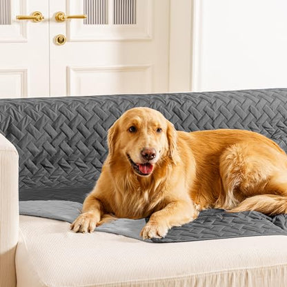 gogobunny 100% Double Sided Waterproof Dog Blanket Soft Pet Bed Cover Reversible Protect Furniture Couch Sofa Car for Puppy Cat Kids (Dark Grey/Light Grey, 30x30 Inch (Pack of 1)) - color: Dark Grey/Light Grey, size: 30x30 Inch (Pack of 1)