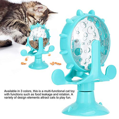 GLOGLOW Interactive Feeder – Adjustable Treat Dispensing Cat Toy, Slow Feeder for Digestion, BPA-Free Plastic, Lightweight & Dishwasher Safe, Blue - color: blue