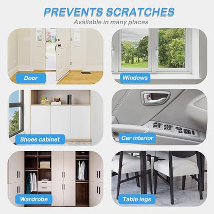 Cat Scratch Furniture Protector 12 Pack Cat Anti-Scratch Deterrent Tapes, Premium Couch Protector with Strong Stickiness - size: 12 Pack