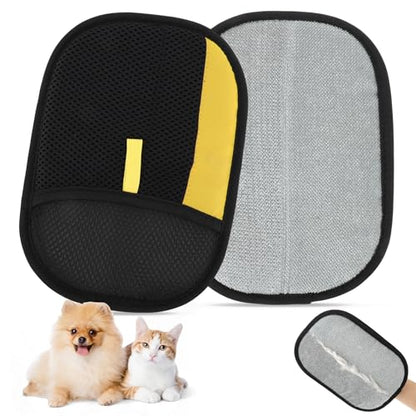 Pet Hair Remover Gloves, Advanced Static-Adhesive Pet Hair Removal Gloves, Reusable Cat Dog Hair Remover Mitt, Pet Grooming Glove for Shedding, 1PCS