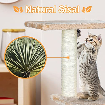 ZENY 36 inches Cat Trees for Kittens Cat Furniture Towers with Scratching Posts, Double Perches, and Roomy House Kitty Cat Activity Trees Climber Towers