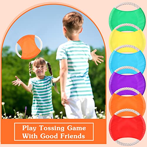 36 Pieces Flying Disc Dog Rope Toys Dog Toy Dog Training Toy Assortment Puppy Chew Rope Toy for Large Medium Small Breeds Pet Training Throwing Playing and Teething Clean