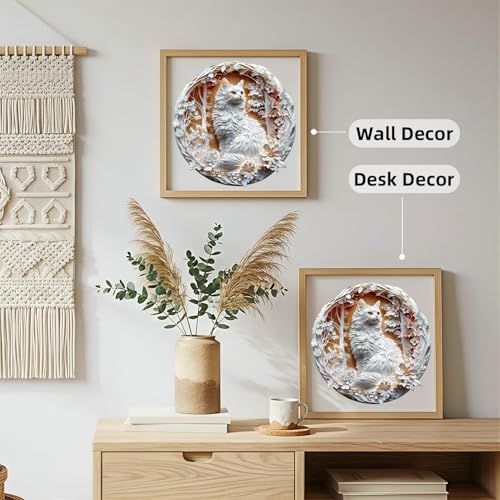Wooden Puzzles Adults, 3D Cats Wooden Puzzles 100 Pieces, Unique Animal Shaped Wood Challenging Jigsaw Puzzles Christmas Birthday Gifts for Cat Lovers Friends, 8.5x8.5in - color: B 3d Cats, size: Small