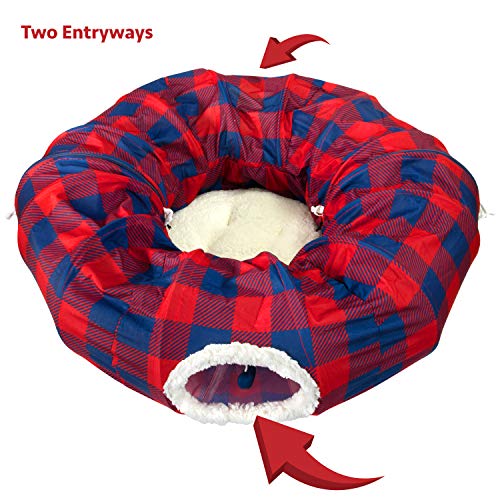 Plaid Tunnel Bed - color: Plaid