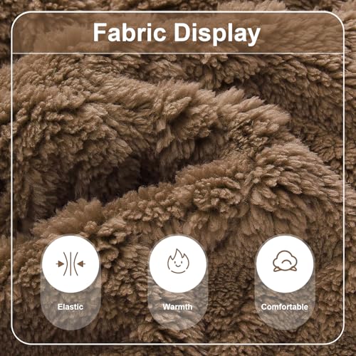 Dog Sweater Fleece Turtleneck Winter Dog Clothes for Small Dogs Girls Boy, Warm Fleece Puppy Pajamas Onesies, Pet Clothes Puppy Sweater Pjs, Doggy Jumpsuits Doggie Outfit, Browm, S - color: Browm, size: Small (Chest 15in )
