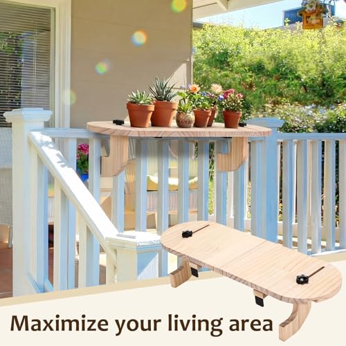 1 Pcs Natural Window Sill Plant Shelf for Plants 21.7 x 7.1 x 5.9 Inch Windowsill Extender Window Plant Floating Shelves No Drilling Wooden Bracket for Cat Perch Planters (Rounded Corner) - size: Rounded Corner