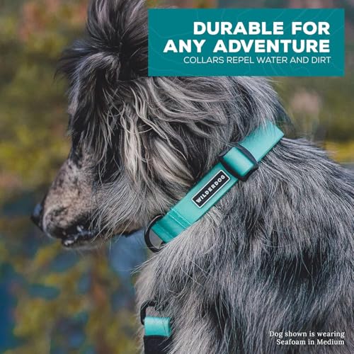 Wilderdog Waterproof Dog Collar - Repels Water & Dirt - Large 17"-24" - Pacific Blue - color: Pacific Blue, size: Large