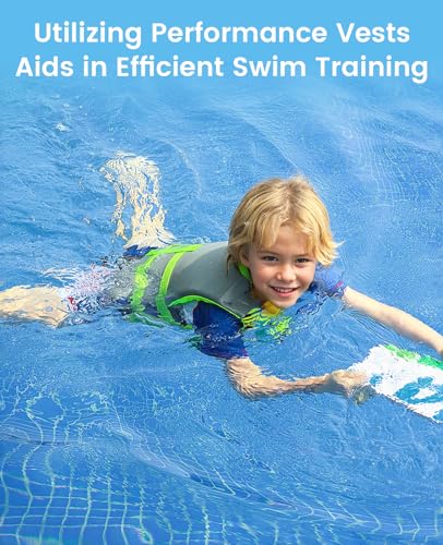 Toddler Swim Vest Neoprene Kids Float Jacket Swimming Aid for Children Girls and Boys 20-30-40-50-60-70-80Lbs with Dual Adjustable Safety Straps - color: Blue, size: XL(Age Recommend 9+ Years)
