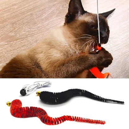 Cat Toys for Indoor Cats,Interactive Door Hanging Cat Toys Attached with Catnip/Feathers/Birds/Worm Toys for Cats/Kitten Toys(3 Pack) - size: 001