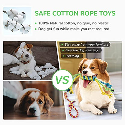 LEGEND SANDY Puppy Toys, Squeaky Dog Toys for Small Dogs, 12 Pack Puppy Chew Toys for Teething, Dog Rope Toy and Cute Stuffed Animals Value Bundle - color: 12 PACK PUPPY TOYS