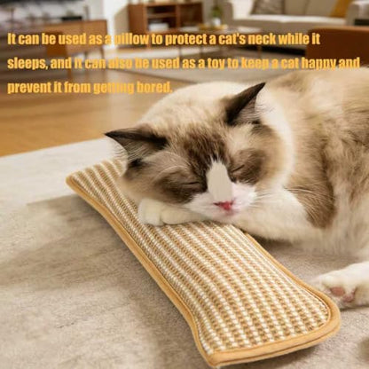 Catnip Chew Toy, Cat Toys Pack of 5 with 3 Lamb-Scented Wool Balls, Interactive Catnip Chew Toy, Soft Sisal Material, 6000mg of Catnip, Suitable for Indoor Scratching, Chewing, and Teething