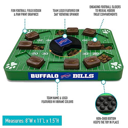 Pets First NFL Buffalo Bills Puzzle Toy, Puzzle Treat Dog Toy, Interactive Dog Treat Toy, Dog Puzzle - color: BUFFALO BILLS, size: Standard