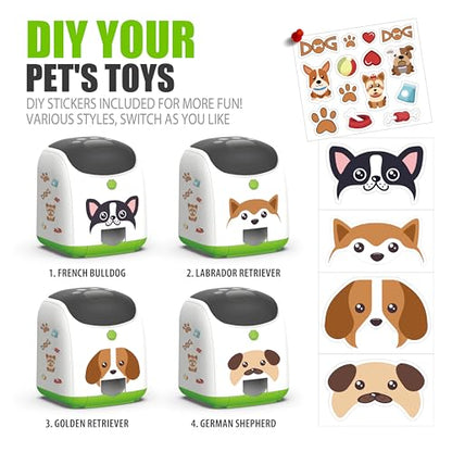 Dog Puzzle Feeder Toy – Remote Control Automatic Treat Dispenser with Light, Interactive IQ Training Slow Feeder, Large Capacity for All Dog Breeds - color: Green