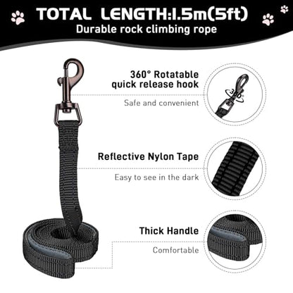 Soft Mesh Dog Harness and Leash Set, No Pull Puppy Harness and Leash Set, Reflective Step in Harness for Small Medium Dogs, Easy Walk Escape Proof Vest Harnesses (Black, M) - color: Black, size: M