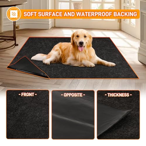 MODIGT Dog Crate Pad Liner for Kennel Training, 59"×48" Under Pet Cage Mat Absorbs,Waterproof,Non-Slip,Washable Puppy Pee Pad to Protect Floors - size: 59"×48"