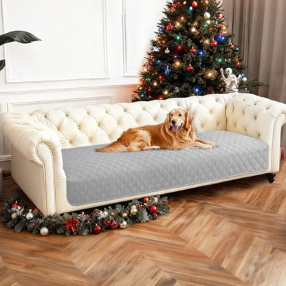 Waterproof Dog Blanket, Non-Slip Soft Pet Bed Cover, Couch Cover for Dogs Washable, Protects Sofa, Furniture, Crate, Car, Tear Resistant Leakproof Pet Blanket (30x70 Inch, Light Grey) - color: Light Grey, size: 30" x 70" (Pack of 1)