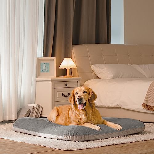 Super Comfy Dog Bed for Large Dogs, 47" Extra Large Washable Dog Bed with Removable Cover, Anti-Slip Bottom & High-Density Foam, Jumbo Size XL Dog Mattress - color: Grey, size: 47.0"L x 39.0"W x 5.0"Th