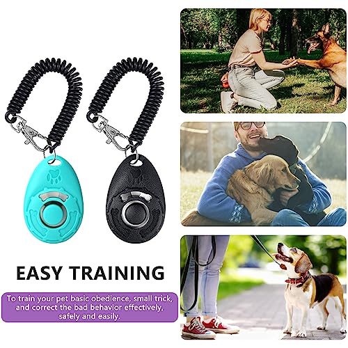 Dog Treat Pouch - 3 Ways to Wear Treat Pouches for Pet Training and 2 Pieces Clicker Taining for Dogs, Dog Training Treat Pouch Bag and Dog Clicker for Training with Waist Belt Shoulder Strap - Purple - color: Purple
