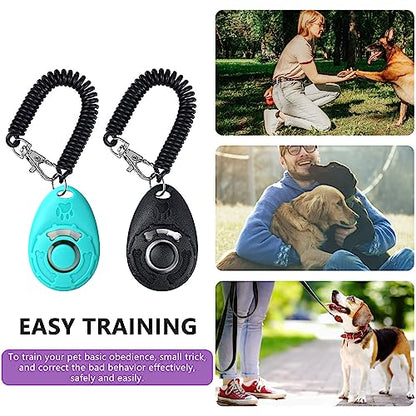 Dog Treat Pouch - 3 Ways to Wear Treat Pouches for Pet Training and 2 Pieces Clicker Taining for Dogs, Dog Training Treat Pouch Bag and Dog Clicker for Training with Waist Belt Shoulder Strap - Purple - color: Purple