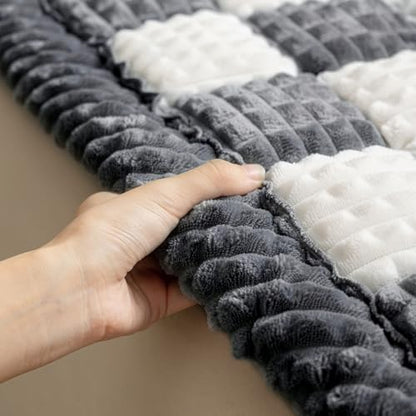 Dog Bed for Car, Backseat Pet Bed Mat, Dog Seat Cover for Car Back Seat, Non-Slip Travel Pet Mat, Fit for Backseat Extenders and Seat Covers (Gray&White, 24.8x54inch) - color: Gray&White