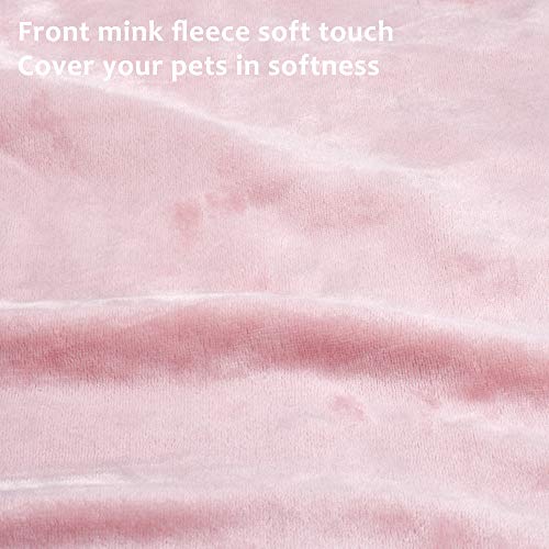 Pink Large Dog Blanket, Super Soft Fluffy Sherpa Fleece Dog Couch Blankets and Throws for Large Medium Small Dogs Puppy Doggy Pet Cats, 50x60 inches - color: Pink