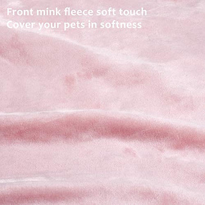 Pink Large Dog Blanket, Super Soft Fluffy Sherpa Fleece Dog Couch Blankets and Throws for Large Medium Small Dogs Puppy Doggy Pet Cats, 50x60 inches - color: Pink