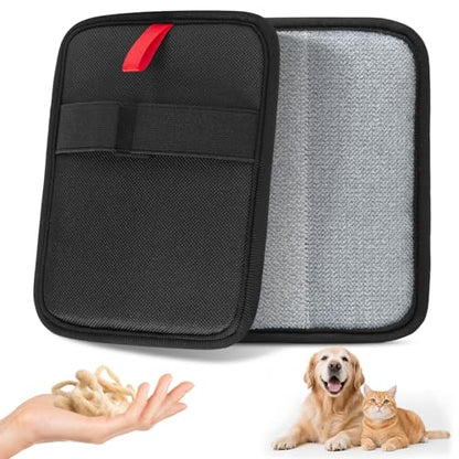 Pet Hair Remover, Electrostatic Pet Hair Removal Gloves, Reusable Cat & Dog Hair Remover for Couch, Furniture, Carpet, Curtain, Upgraded Animal Fur Removal Tool, Cat Grooming Gloves-1 PCS