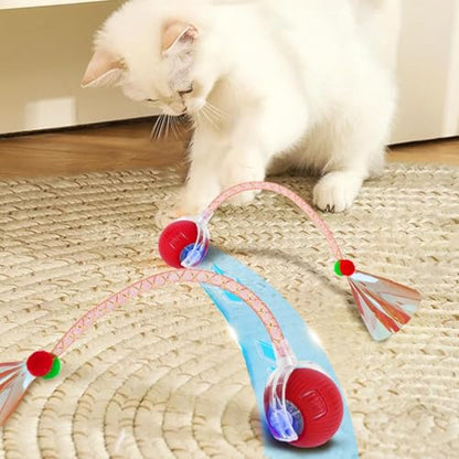 Upgrade 2pcs Innovative Interactive Cat Toy Balls, Automatic Moving Spheres for Cats (Dragonfly) - color: Dragonfly