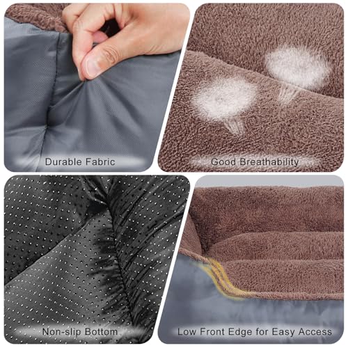 Dog Bed for Medium Size Dogs, Pet Couch Bed with Durable Fabric and Anti-Slip Bottom
