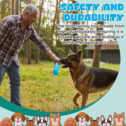 Blueweenly 4 Pcs Dog Bumper Toy for Water Retrieving Plastic Puppy Training Dummy Dog Float Toy Lightweight for Float on The Water Pool Outdoor Training Hunting Fetching (Blue) - color: Blue