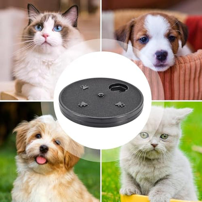 Adjustable Dog Nail Scratch Board with Treat Box 33x33x4cm Rotating Dog Nail Scratch Pad, Anti-Slip Interactive DogNail File Scratchs Pad, for Furniture Couch Floor Car Training Foraging - color: Black
