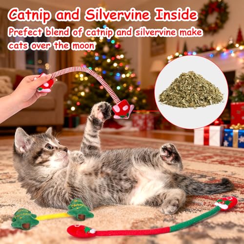 Retro Shaw Cat Chew Ropes 3PCS, Kitten Teething Toys for Indoor Cats, Natural Catnip Kicker Toys for Boredom Relief, Handmade Catnip Toys for Dental Health, Gift for Kitty - style: Rope-3