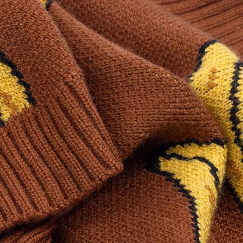 Fitwarm Banana Dog Sweater, Thermal Dog Winter Clothes for Small Dogs Boy Girl, Pet Outfit, Brown, Yellow, Medium - color: Banana, size: Medium