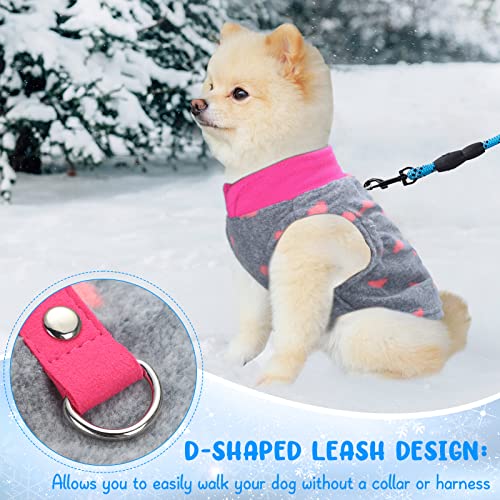 Reginary 10 Pack Large Dog Sweaters Fleece Pet Dog Clothes with Leash Ring Soft Warm Winter Puppy Plaid Shirt(Stylish) - size: Large,8.8-12.1 lb, style: Stylish
