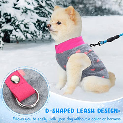 Reginary 10 Pack Large Dog Sweaters Fleece Pet Dog Clothes with Leash Ring Soft Warm Winter Puppy Plaid Shirt(Stylish) - size: Large,8.8-12.1 lb, style: Stylish