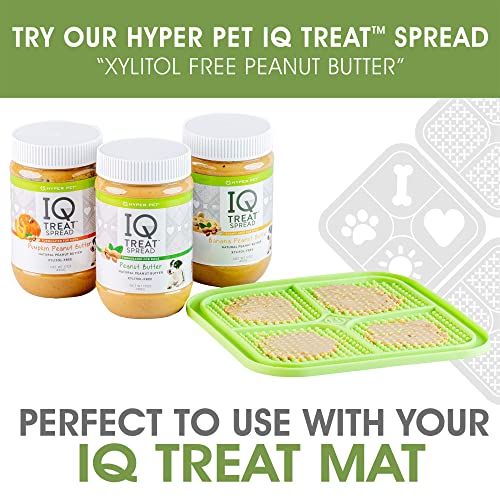 Hyper Pet IQ Treat Lick mat for Dogs, Dog Slow Feeder & Cat Lick mats | Great Alternative to Slow Feeder Bowls & Cat Feeders | Perfect Dog Licking mat, Cats Puzzle & Enrichment Toys - color: Green, size: Medium