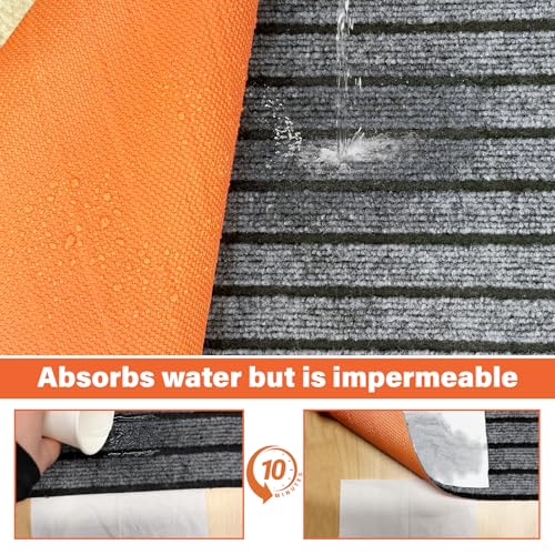 46" X 60" Mat for Under Dog Crate，Pad Dog Crate Mat Liner Floor Protector Washable Absorb Non-Slip Waterproof for Kennel Training, Protects Floors Easy Clean Cuttable - size: 46*60inch