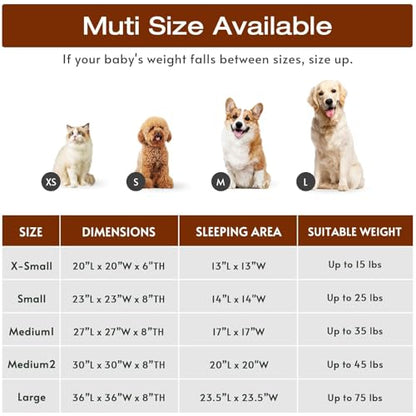 JOLLYVOGUE Dog Beds Large Sized Dog, 36 inches Calming Soft Anti-Anxiety Donut Dogs Bed, Washable Round Fluffy Cushion for Large Pets, Fits up to 80 lbs Pets - color: 01 - Light Grey, size: 36"