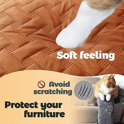 gogobunny 100% Double Sided Waterproof Dog Blanket Soft Pet Bed Cover Reversible Protect Furniture Couch Sofa Car for Puppy Cat Kids (Dark Pumpkin/Light Pumpkin, 30x70 Inch (Pack of 1)) - color: Dark Pumpkin/Light Pumpkin, size: 30x70 Inch (Pack of 1)